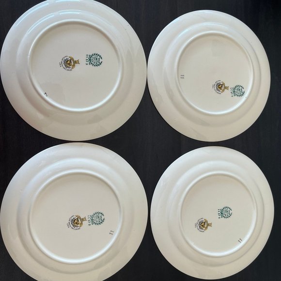 Vintage Taylor Smith & Taylor TST Set of 4 Salad Plates // Art Deco 1872 Pattern - Picture 3 of 5